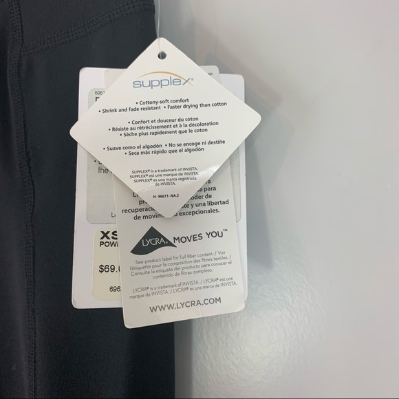 New! Athleta Power Up Capri Pants Yoga Black XS Extra Small - Picture 6 of 8